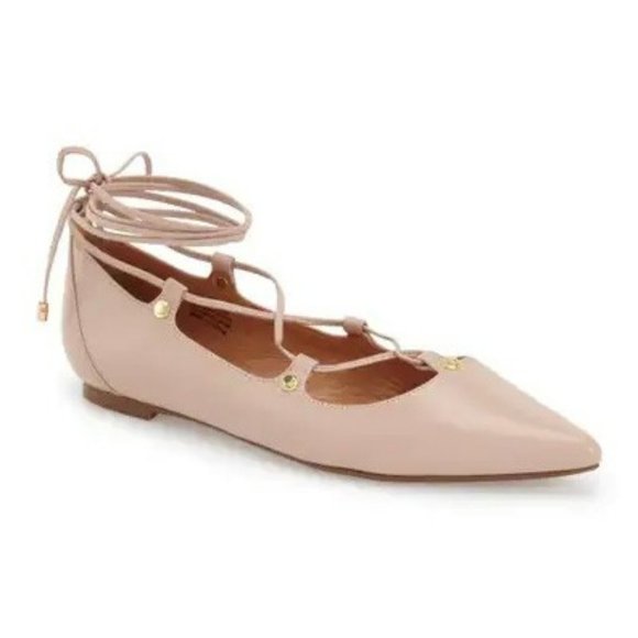 Halogen Owen Pointy Toe Flat Blush Size 8.5 - Picture 6 of 6